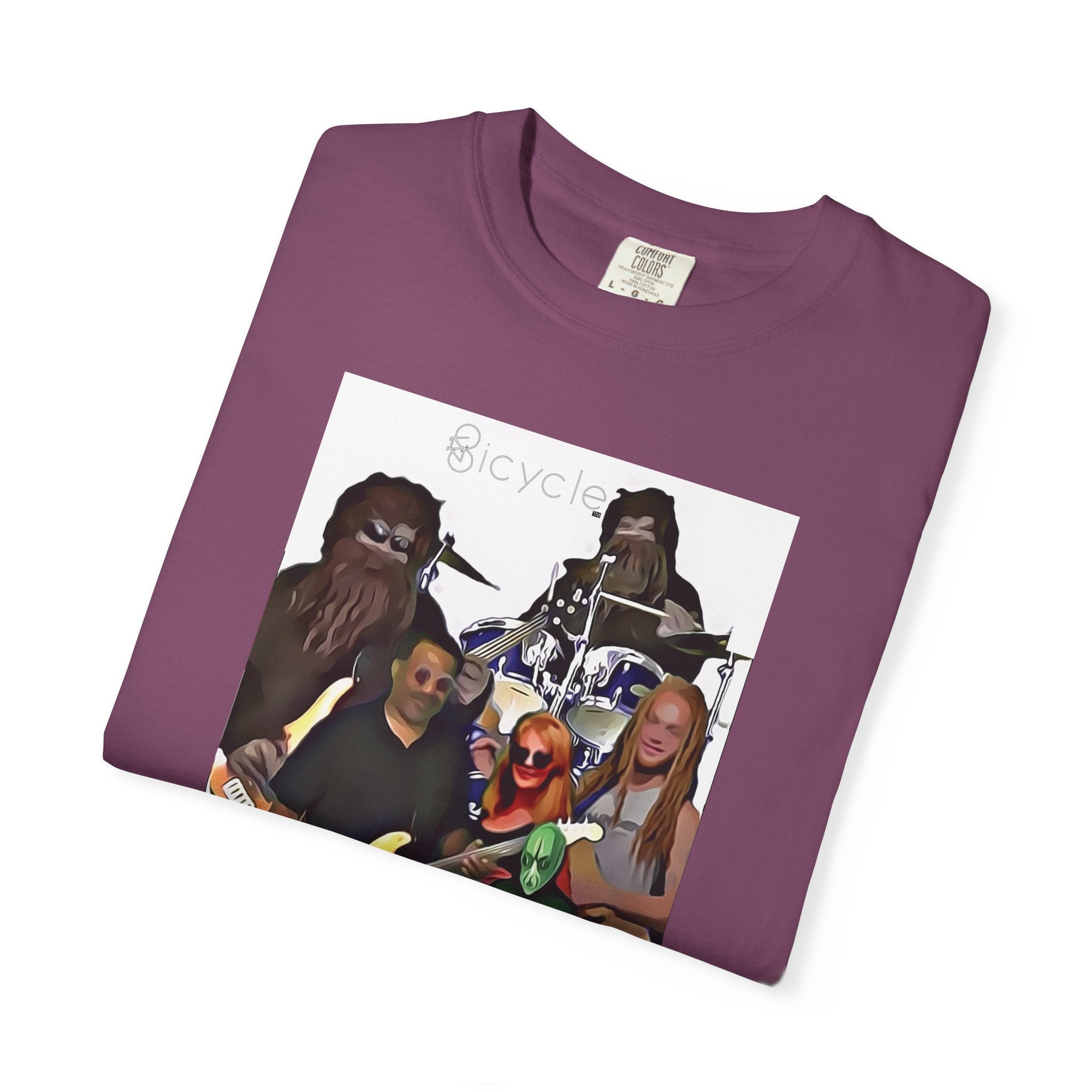 Bicycle Cartoonized Band T-Shirt