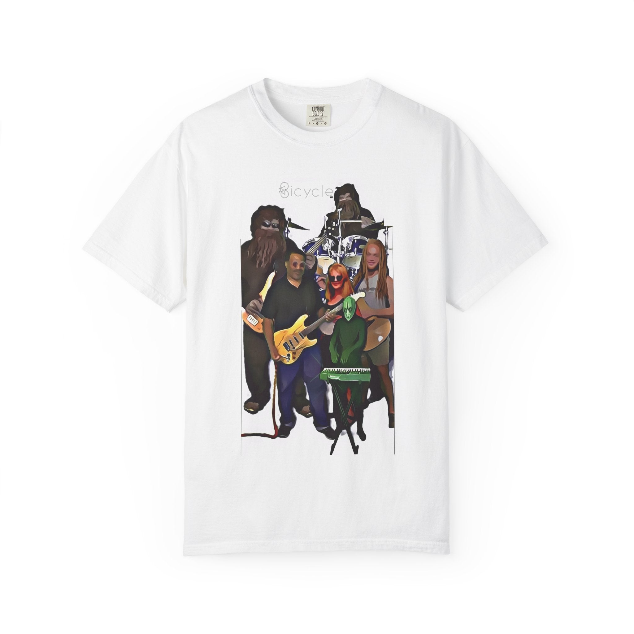 Bicycle Cartoonized Band T-Shirt