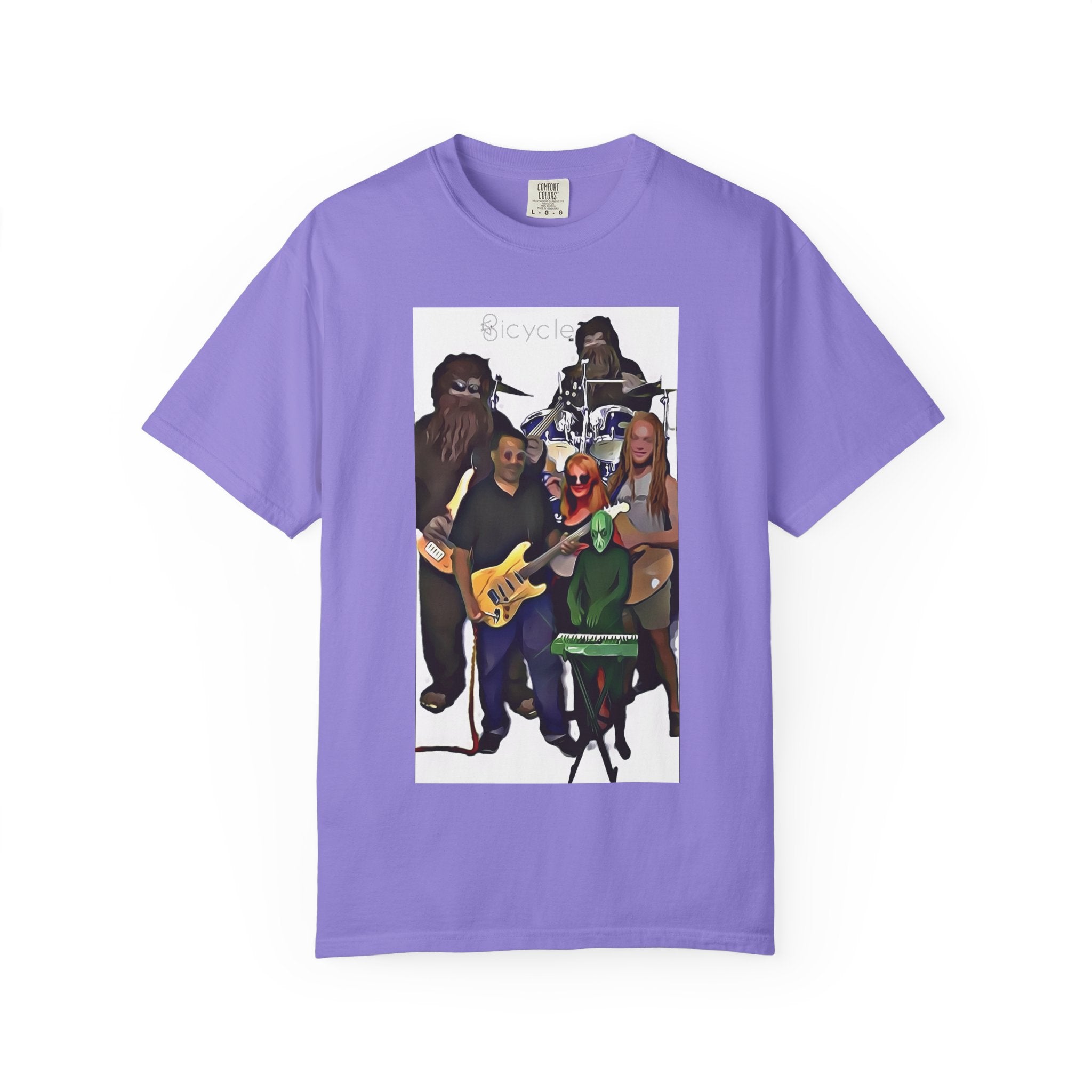 Bicycle Cartoonized Band T-Shirt