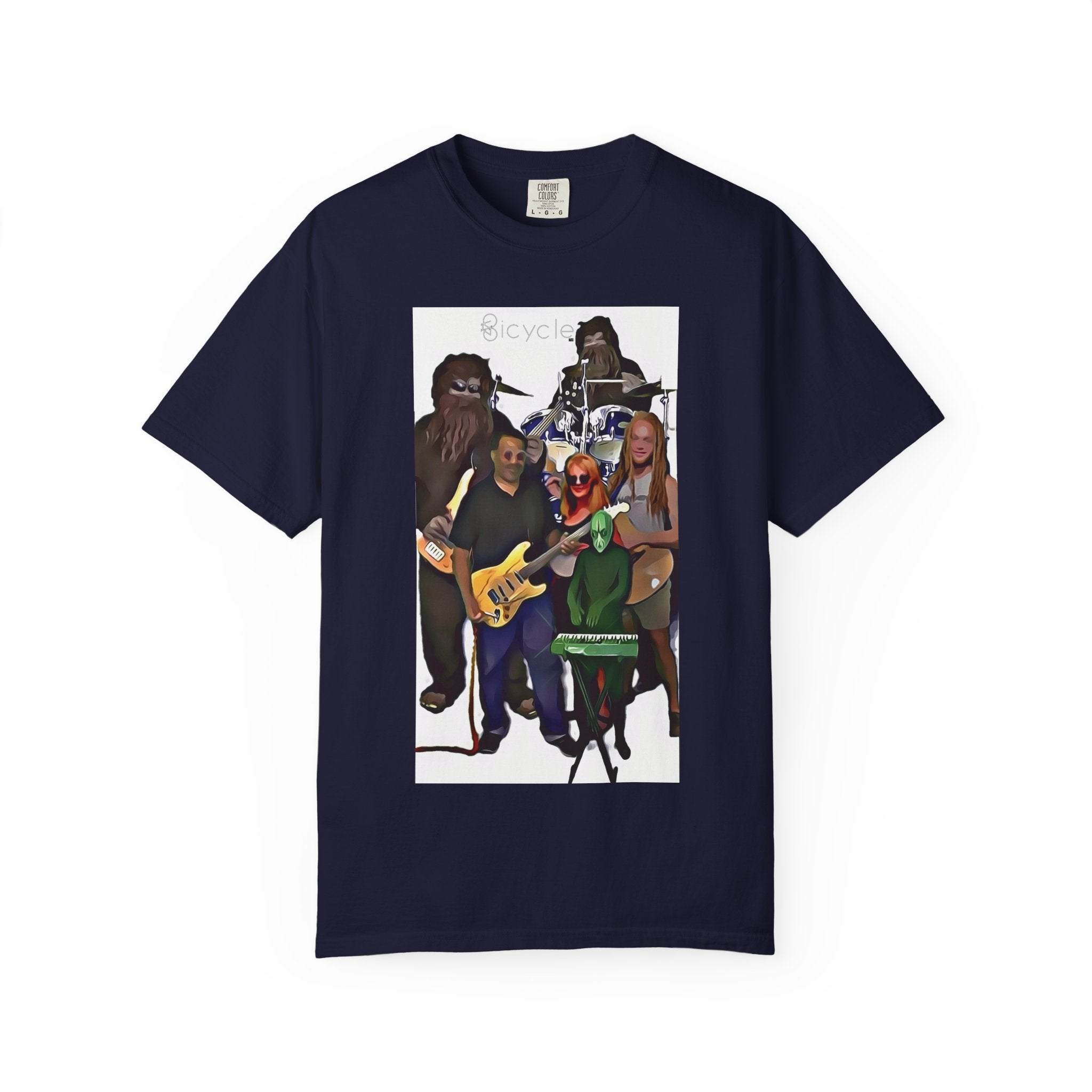 Bicycle Cartoonized Band T-Shirt