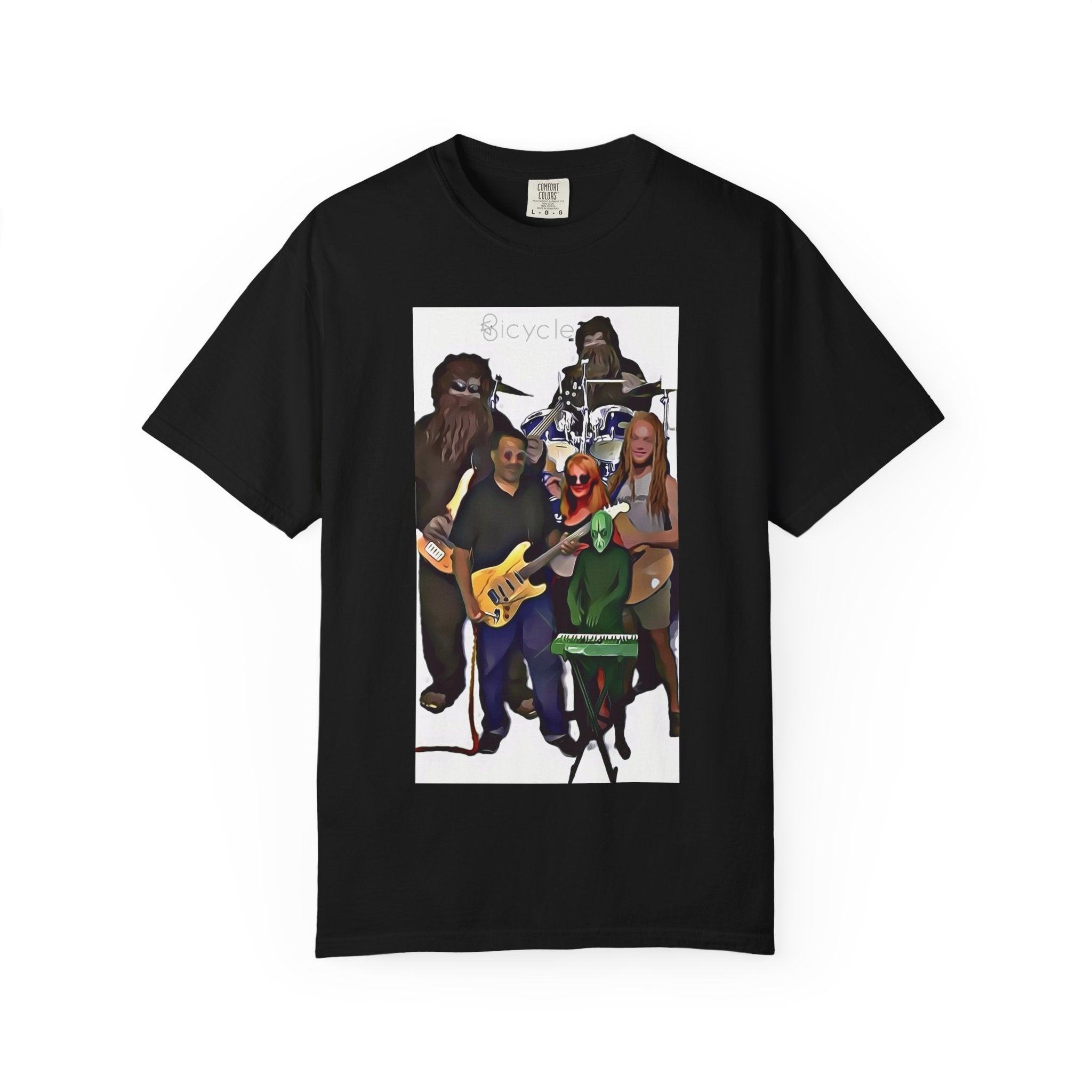 Bicycle Cartoonized Band T-Shirt