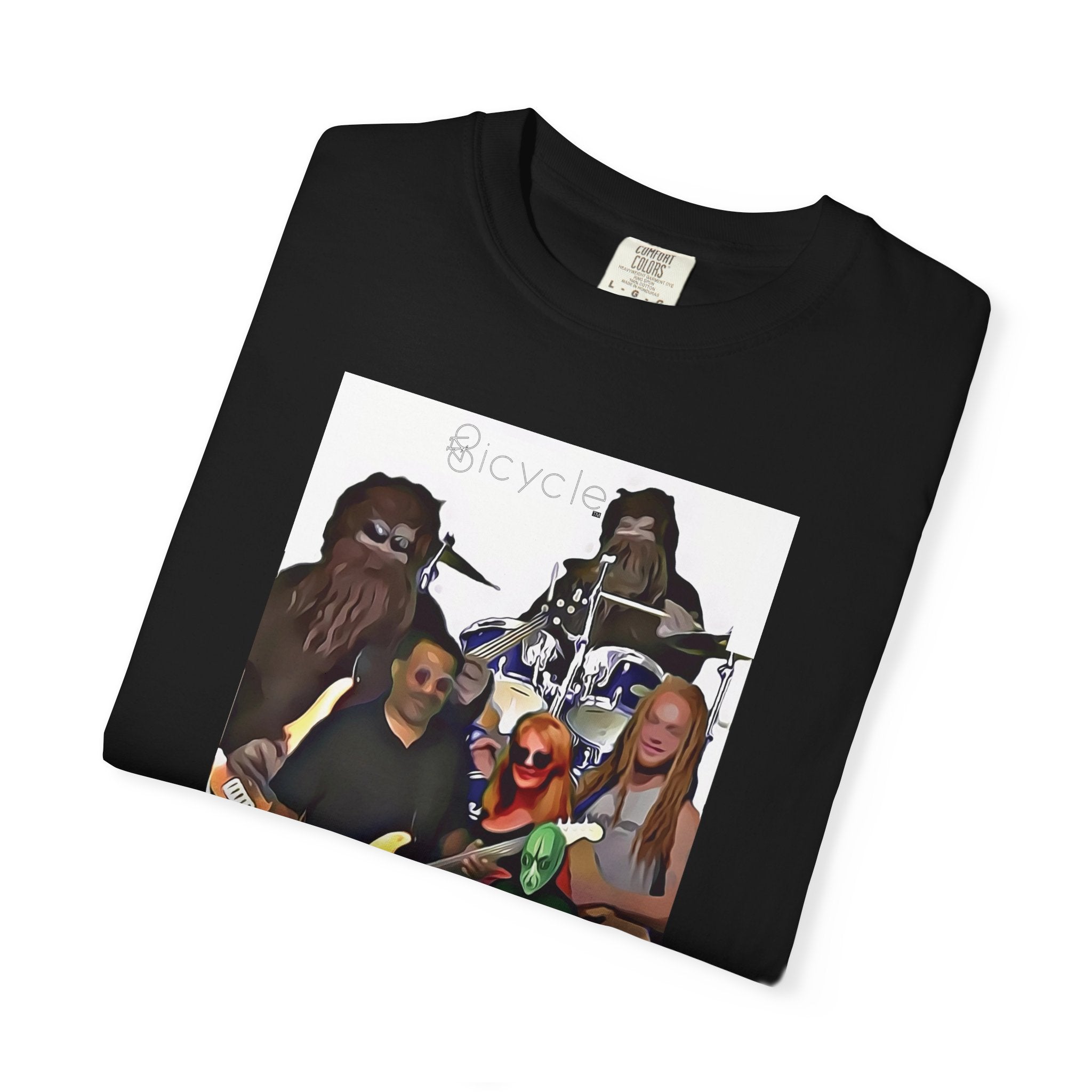 Bicycle Cartoonized Band T-Shirt