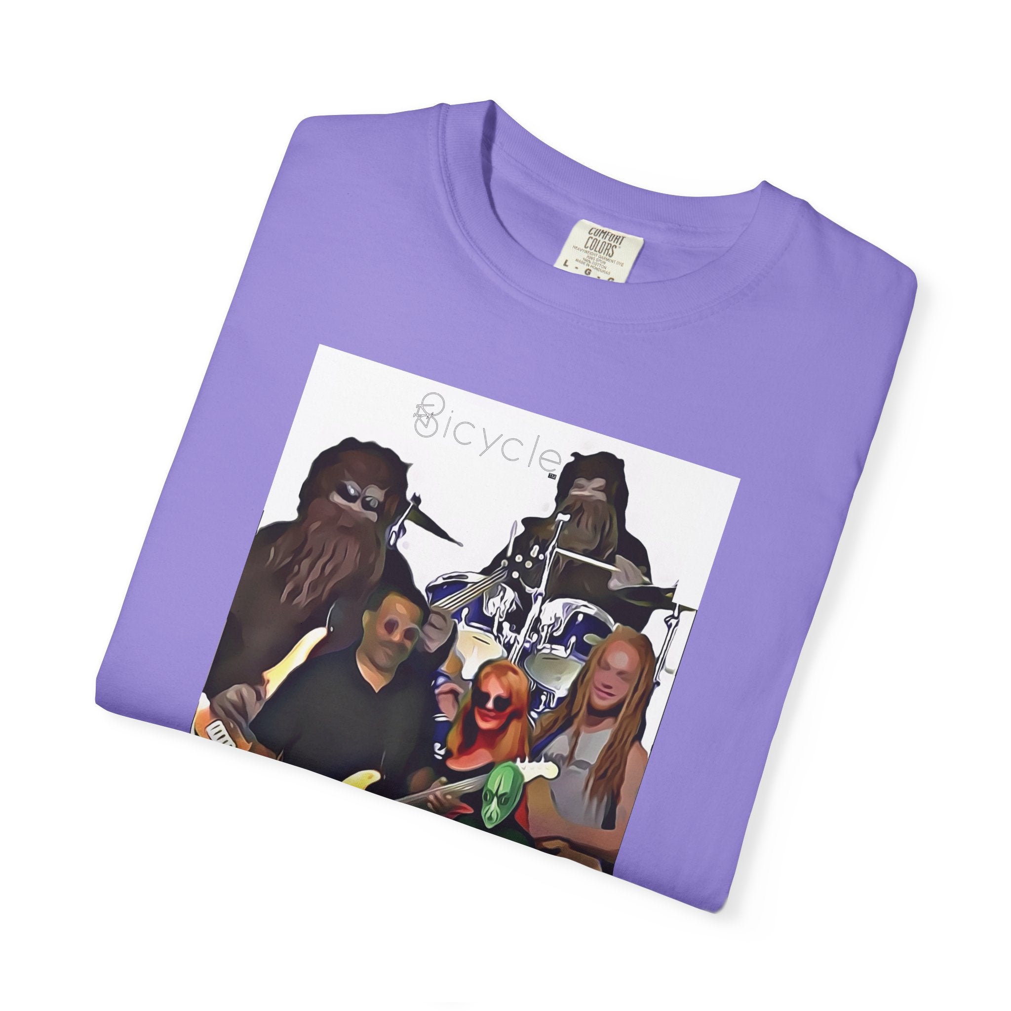 Bicycle Cartoonized Band T-Shirt
