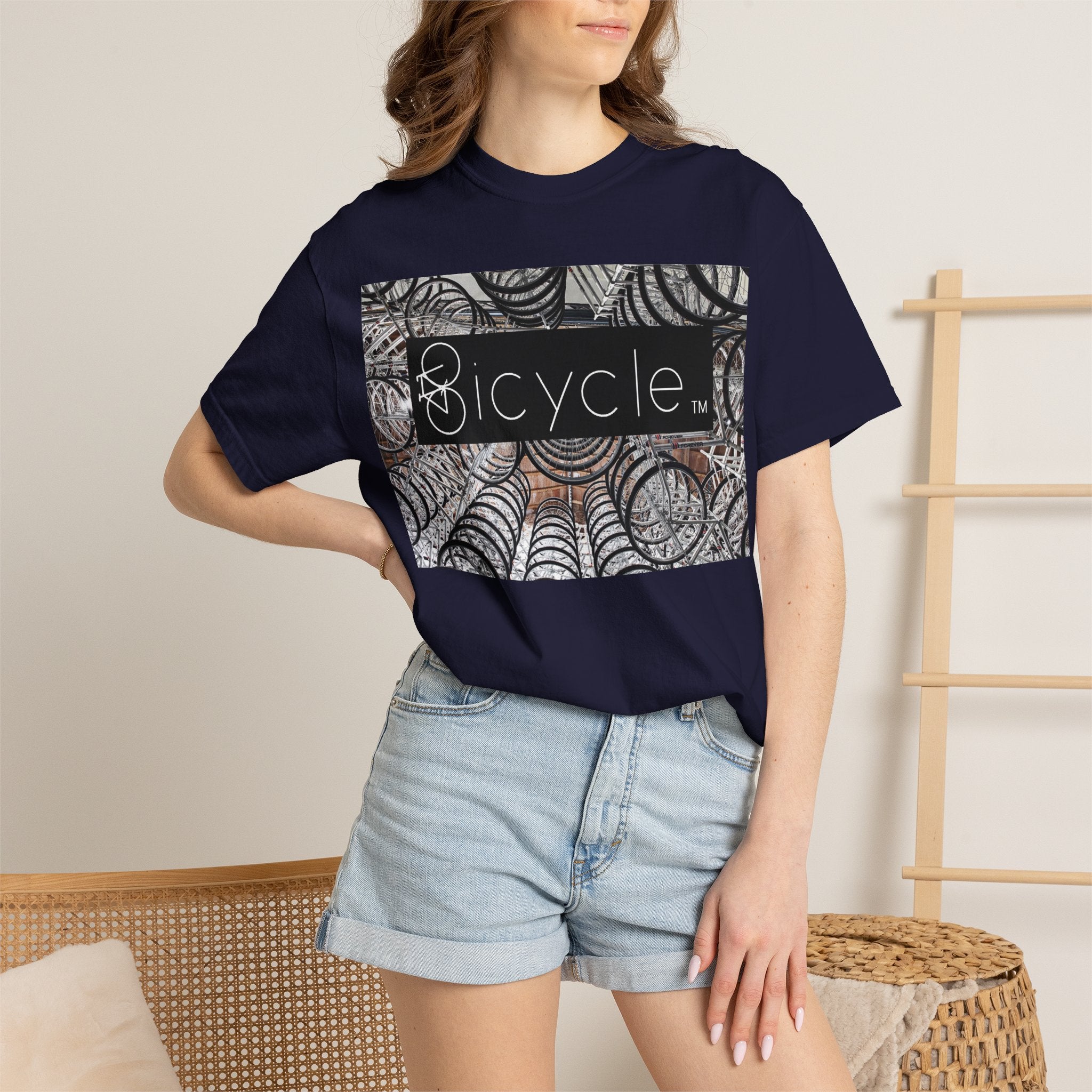 Bicycle Logo In Wheels Graphic T-Shirt