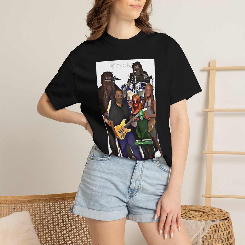 Bicycle Cartoonized Band T-Shirt